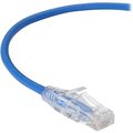 Black Box Black Box C6PC28-BL-07 7 ft. Slim-Net Cat6 Patch Cable; Blue C6PC28-BL-07